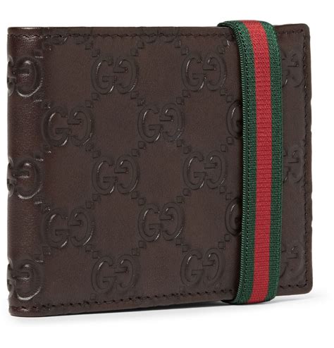 gucci wallet men leather|Gucci slim wallet for men.